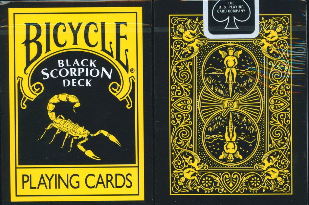 BICYCLE BLACK SCORPION PLAYING CARDS eBay